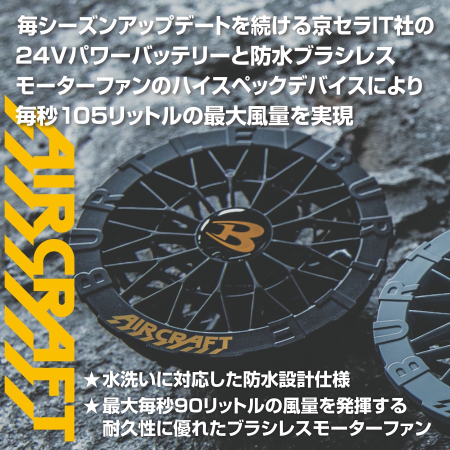 BURTLE（バートル） 2025年モデル エアークラフト ファンユニット AC09