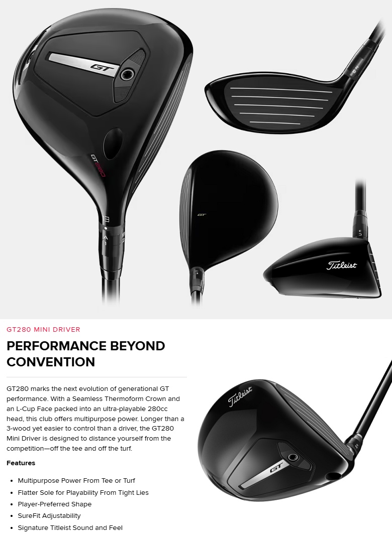 Titleist（タイトリスト） (レフティモデル) Titleist GT280 Mini