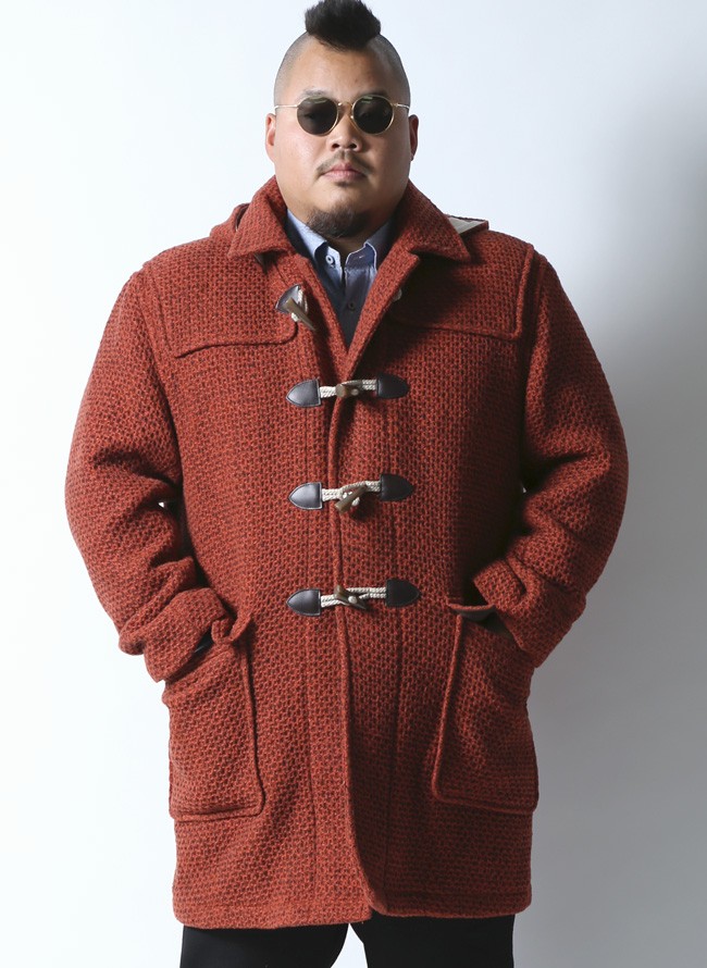 大きいサイズ ダッフルコート メンズ Gstage(ジーステージ) ワッフル