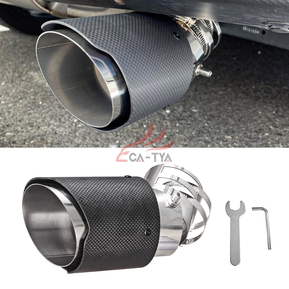 ホンダ シャトル マフラーカッター カーボンカバー 下向き対応 角度