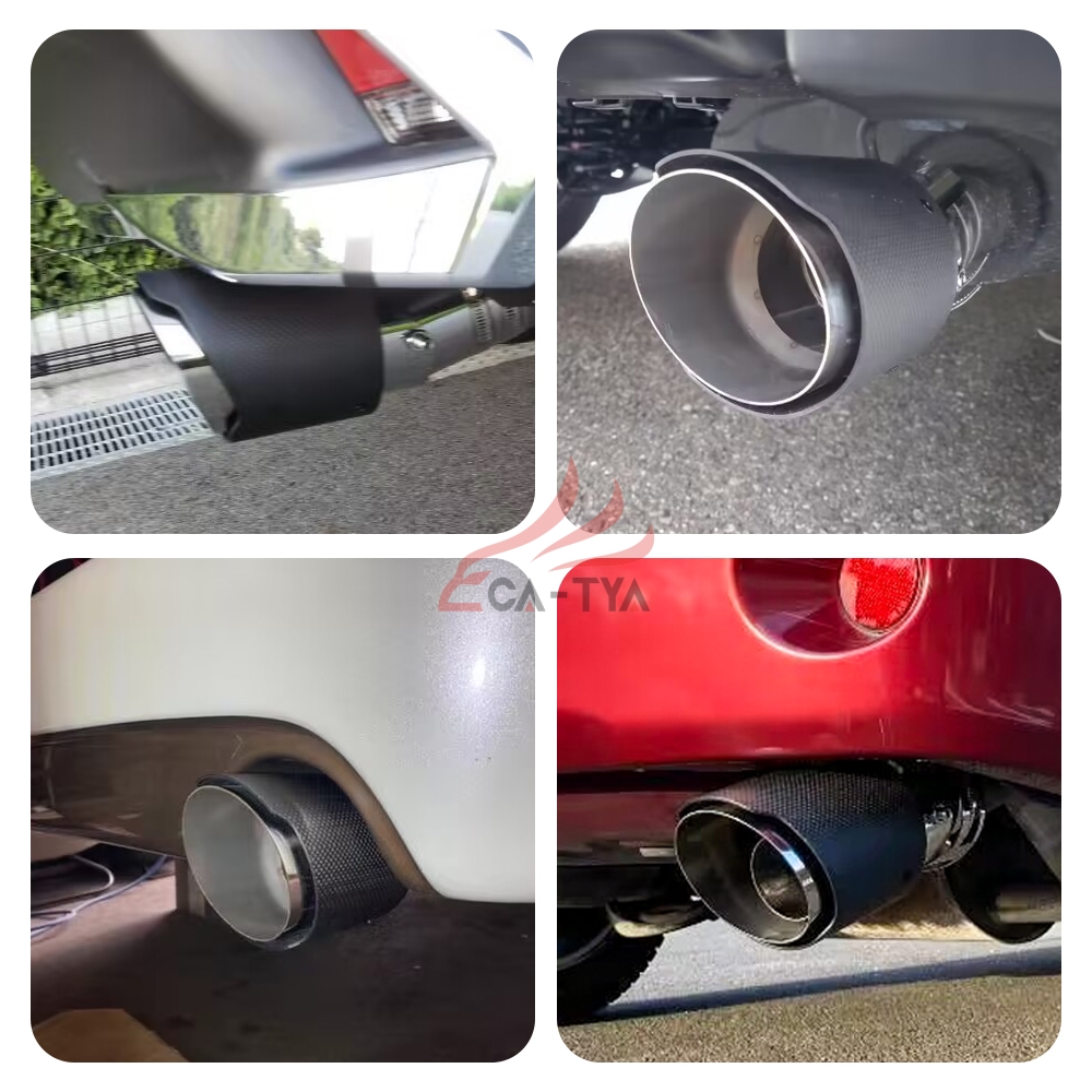 ホンダ シャトル マフラーカッター カーボンカバー 下向き対応 角度