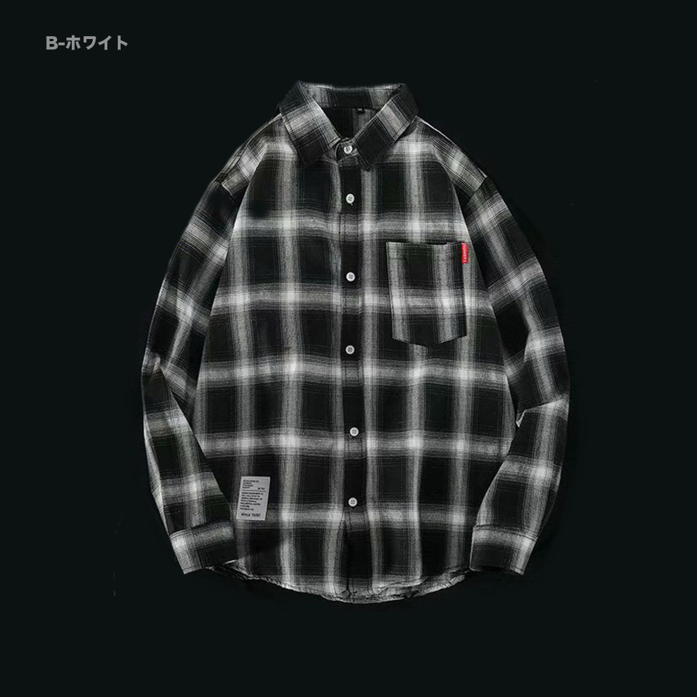 全品送料無料 tsa 長袖 チェック柄シャツ メンズ 胸ポケット ボタン