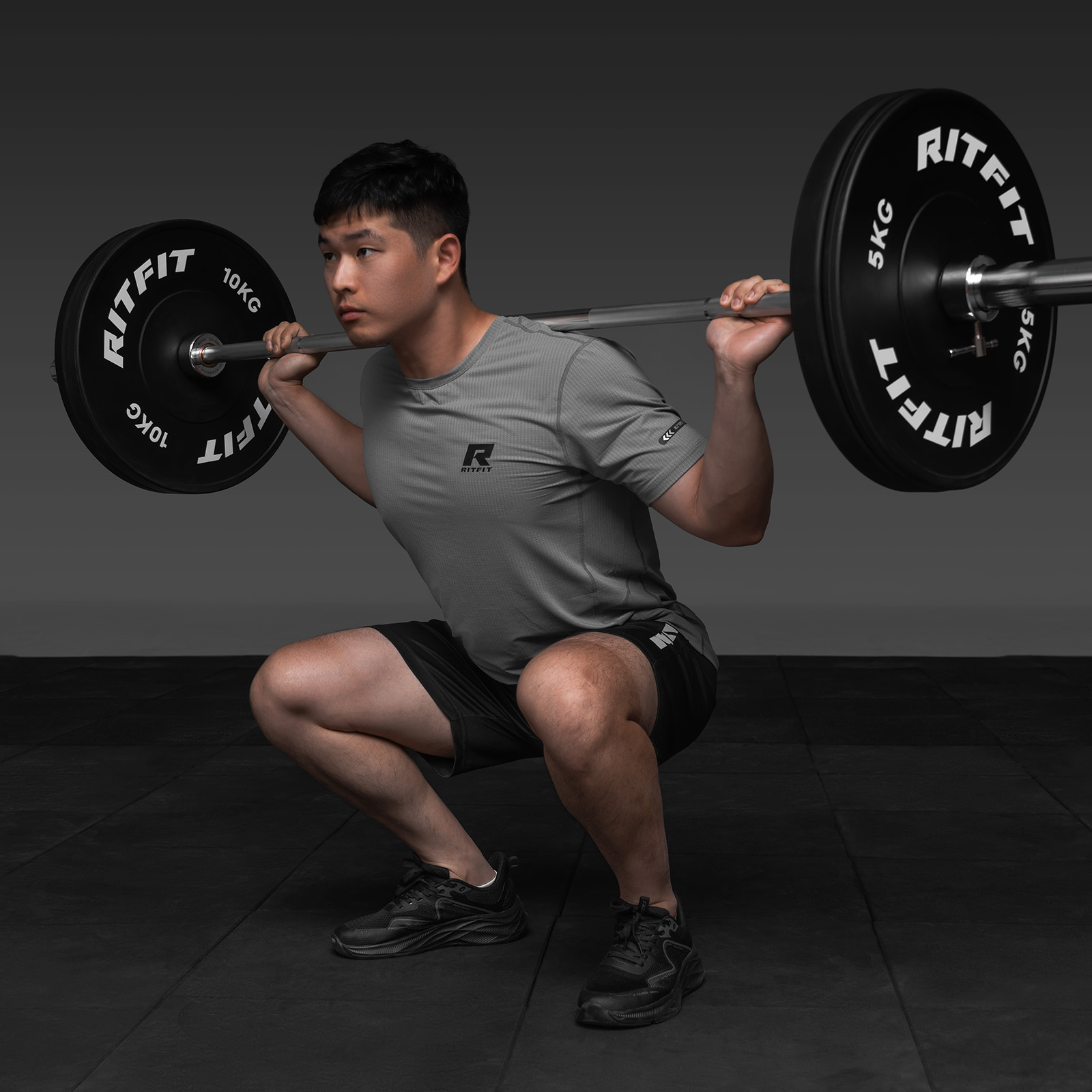 RITFIT オリンピックバーベル 直径50mm 全長180cm 耐荷重300kg