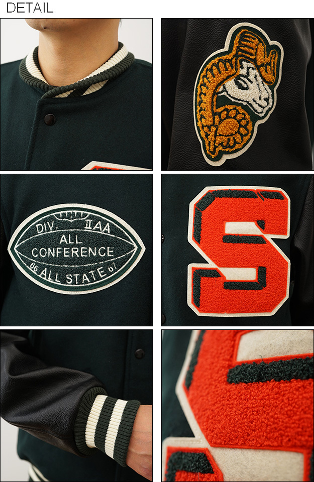 HOUSTON（ヒューストン） スタジャン メルトン アワード ジャケット