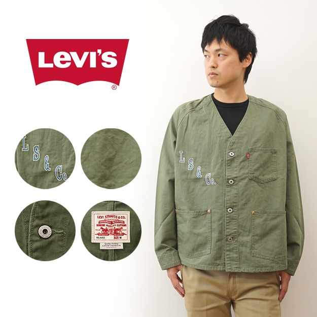Levi's（リーバイス） ヘリンボーン ステッチ ワーク カーディガン