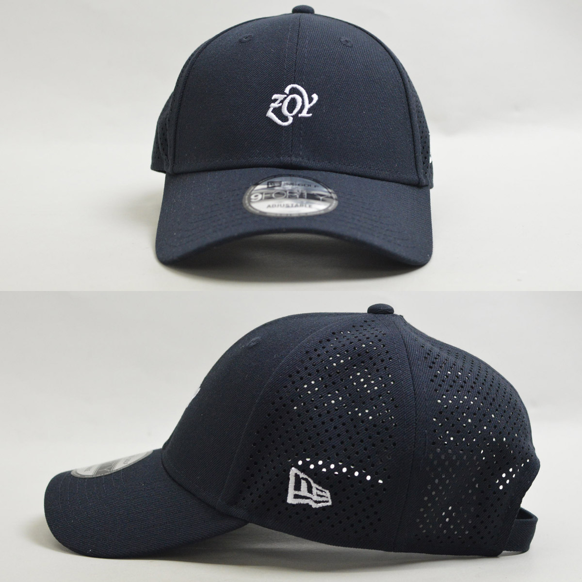 ZOY（ゾーイ） キャップ帽子 メンズ メッシュ ゴルフ 春夏用 白 紺