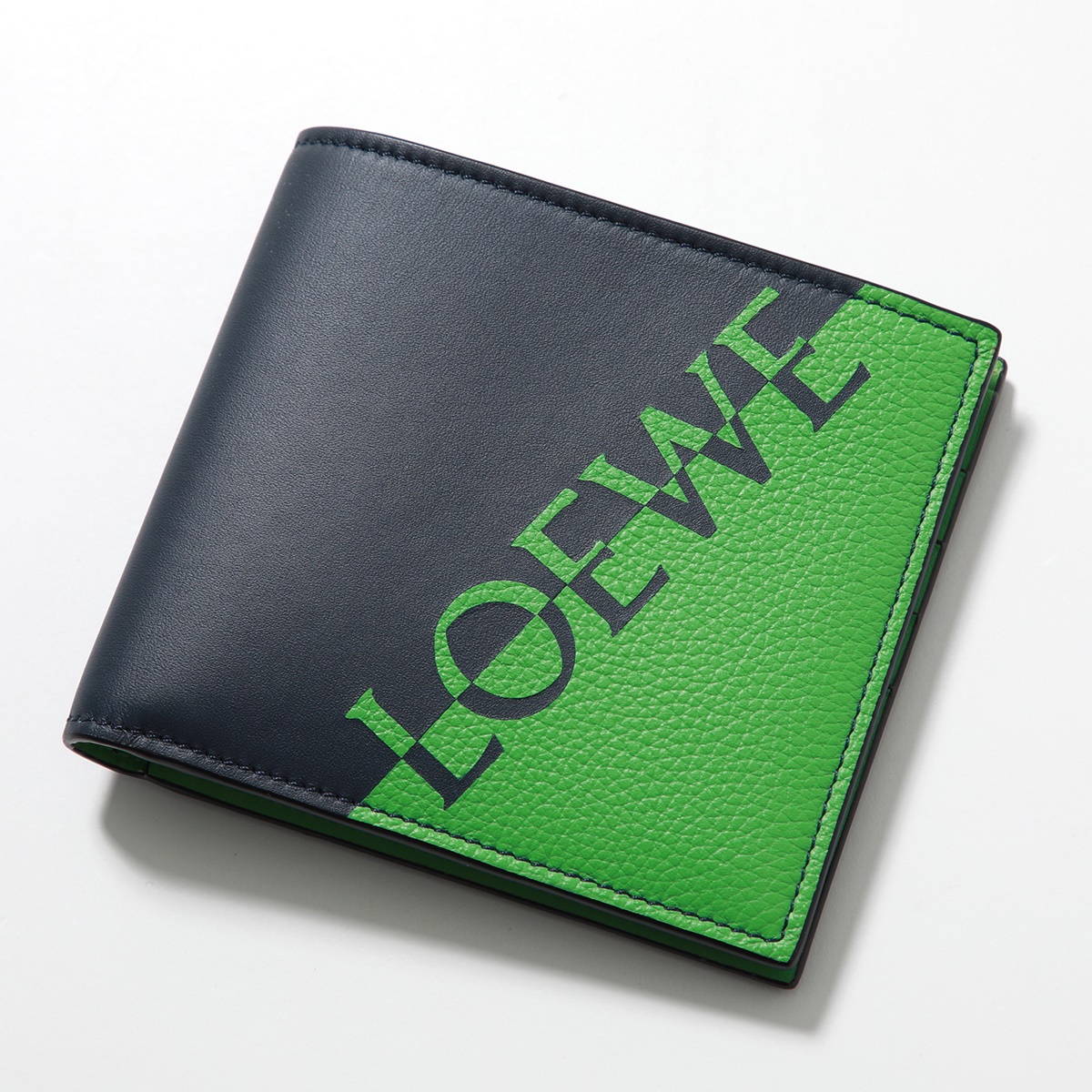 LOEWE（ロエベ） 二つ折り財布 C314302X01 メンズ レザー 切替 ロゴ