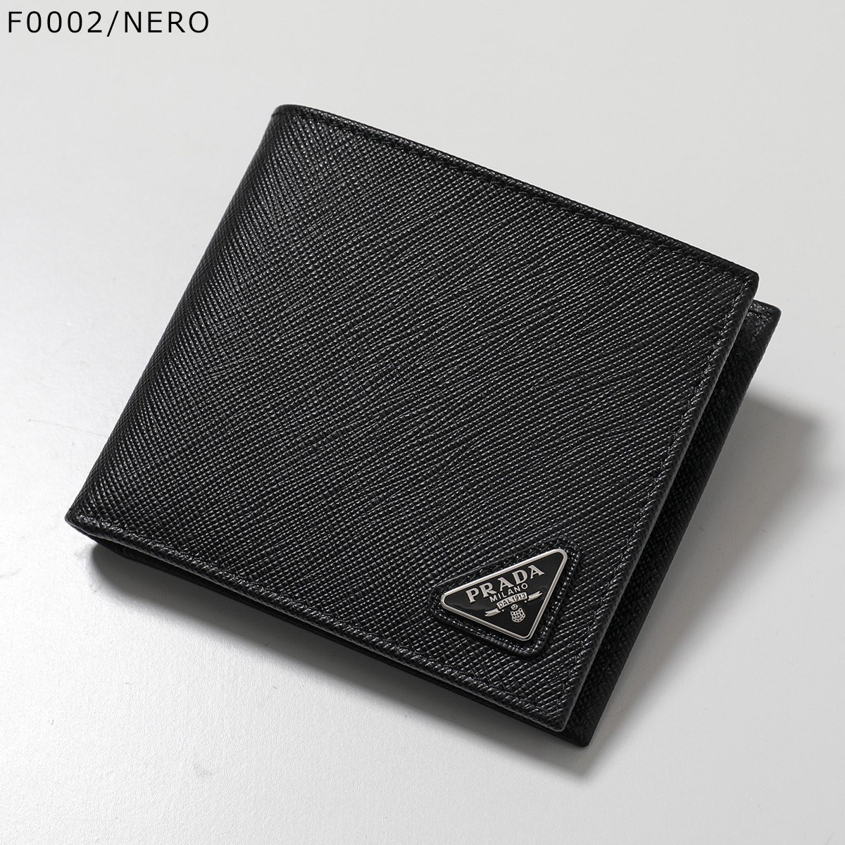 PRADA（プラダ） 二つ折り財布 SAFFIANO TRIANG サフィアーノ 2MO738