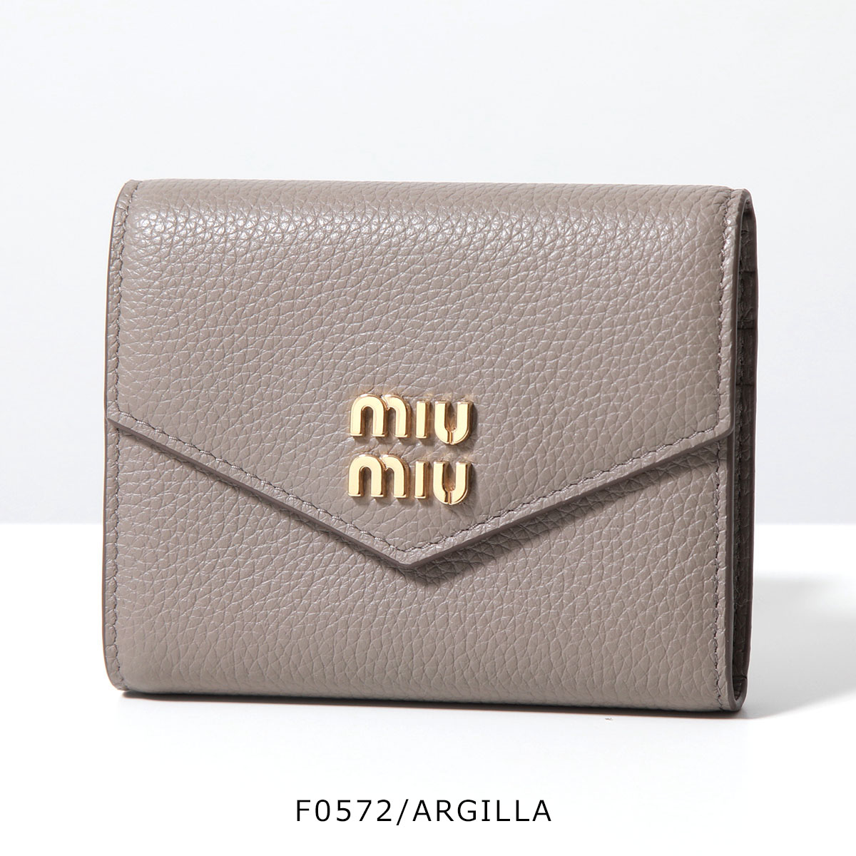 miu miu（ミュウミュウ） 二つ折り財布 5MH040 2DT7 レディース レザー