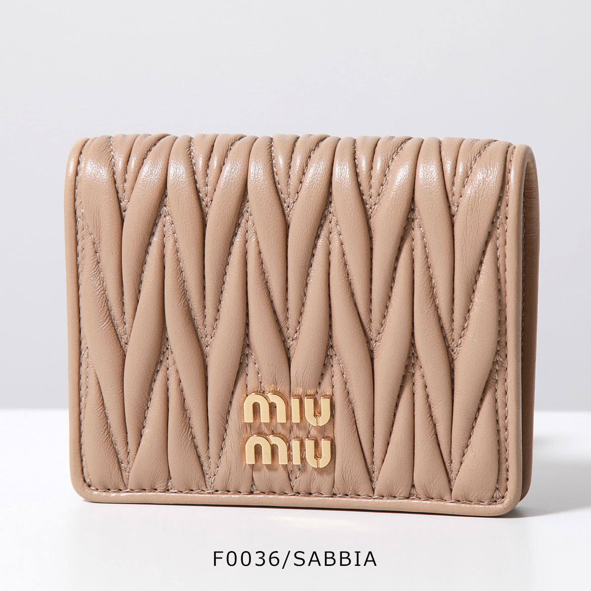 miu miu（ミュウミュウ） 二つ折り財布 5MV204 2FPP AFPP レディース