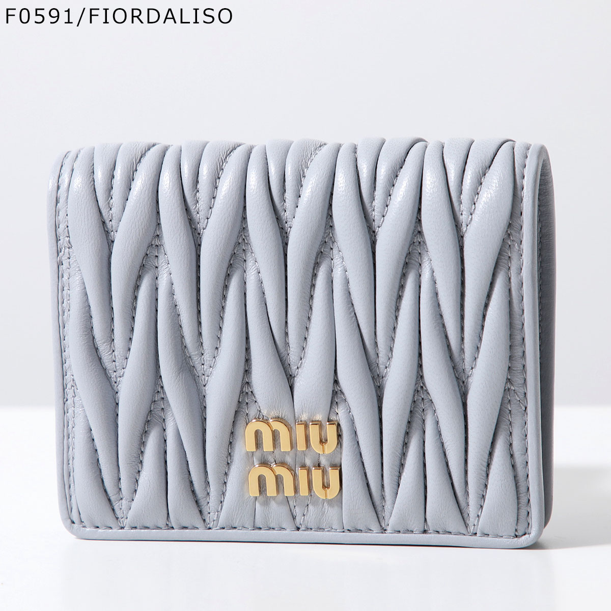 miu miu（ミュウミュウ） 二つ折り財布 5MV204 2FPP AFPP レディース