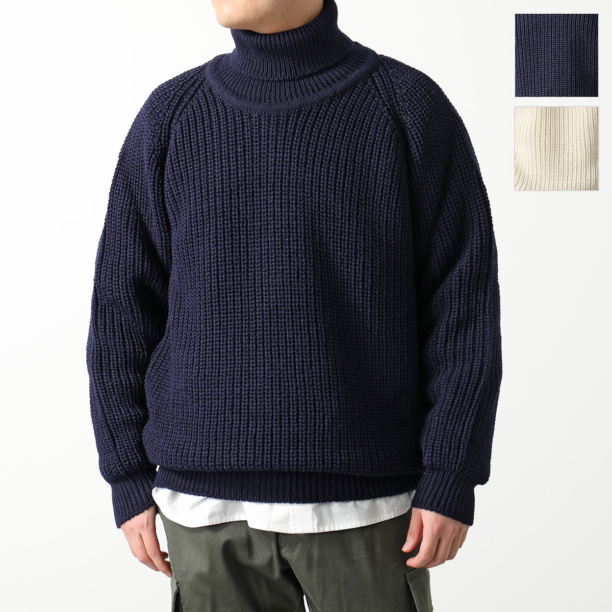 Aran Crafts アランクラフト セーター Rib Roll Neck Sweater R761