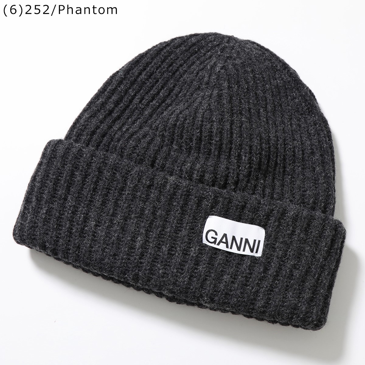 GANNI（ガニー） ニット帽 Structured Rib Beanie A4429 A6051 A6207