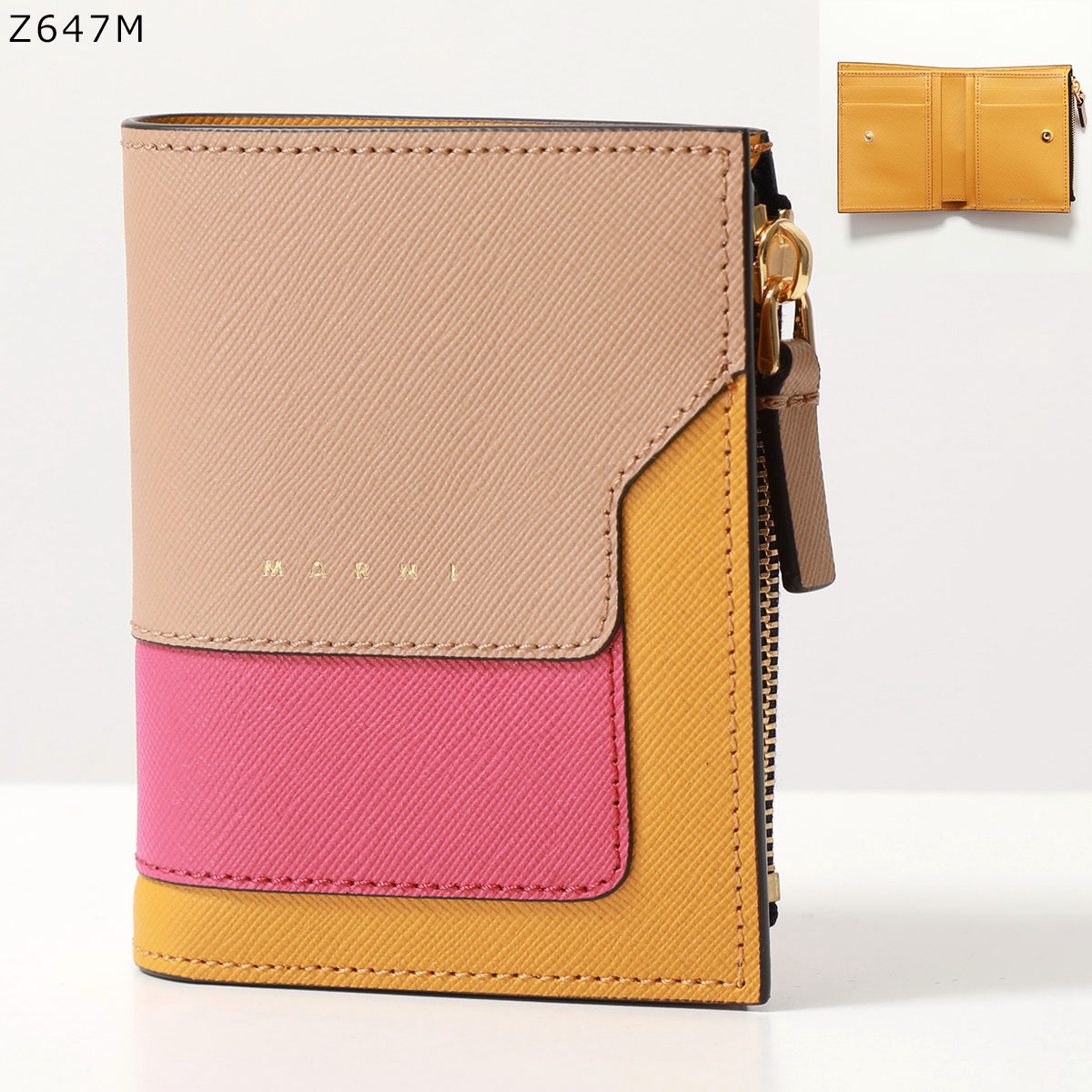 MARNI（マルニ） 二つ折り財布 PFMO0054U1 LV520 レディース