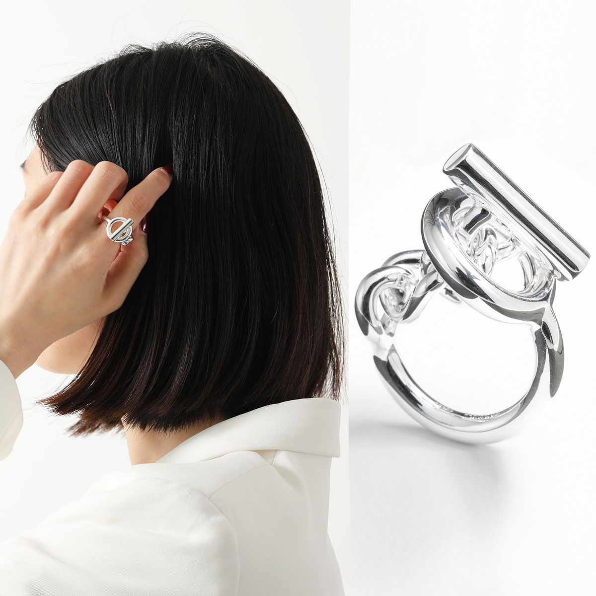 HERMES（エルメス） リング クロワゼット GM CROISETTE H104587B