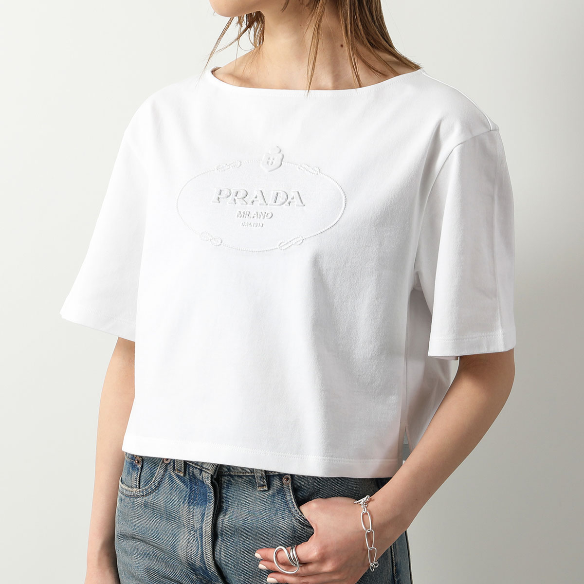 PRADA（プラダ） 半袖 Tシャツ 3546 B14LQ レディース カットソー