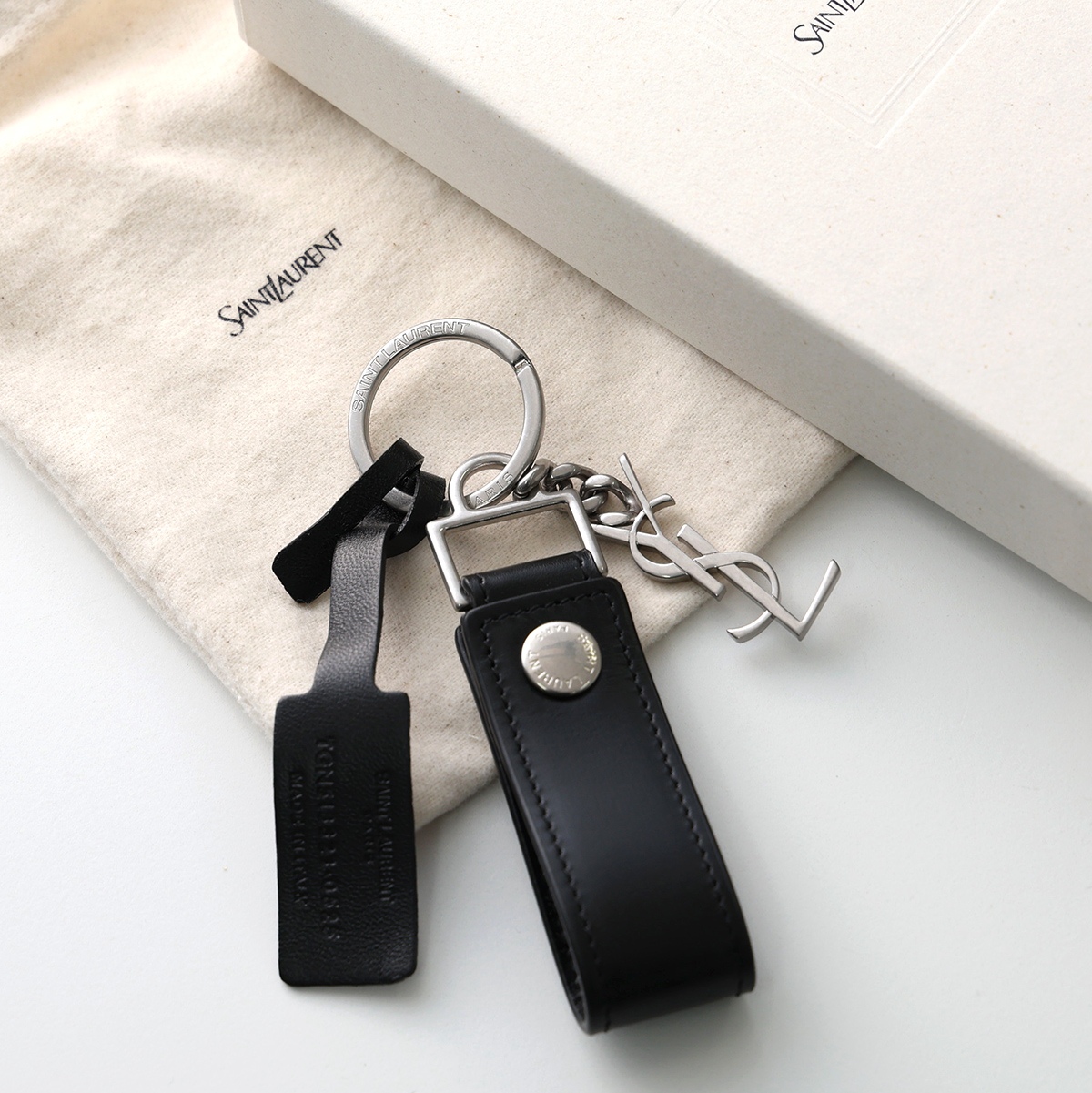 SAINT LAURENT サンローラン キーリング 518323 0SX0E レディース