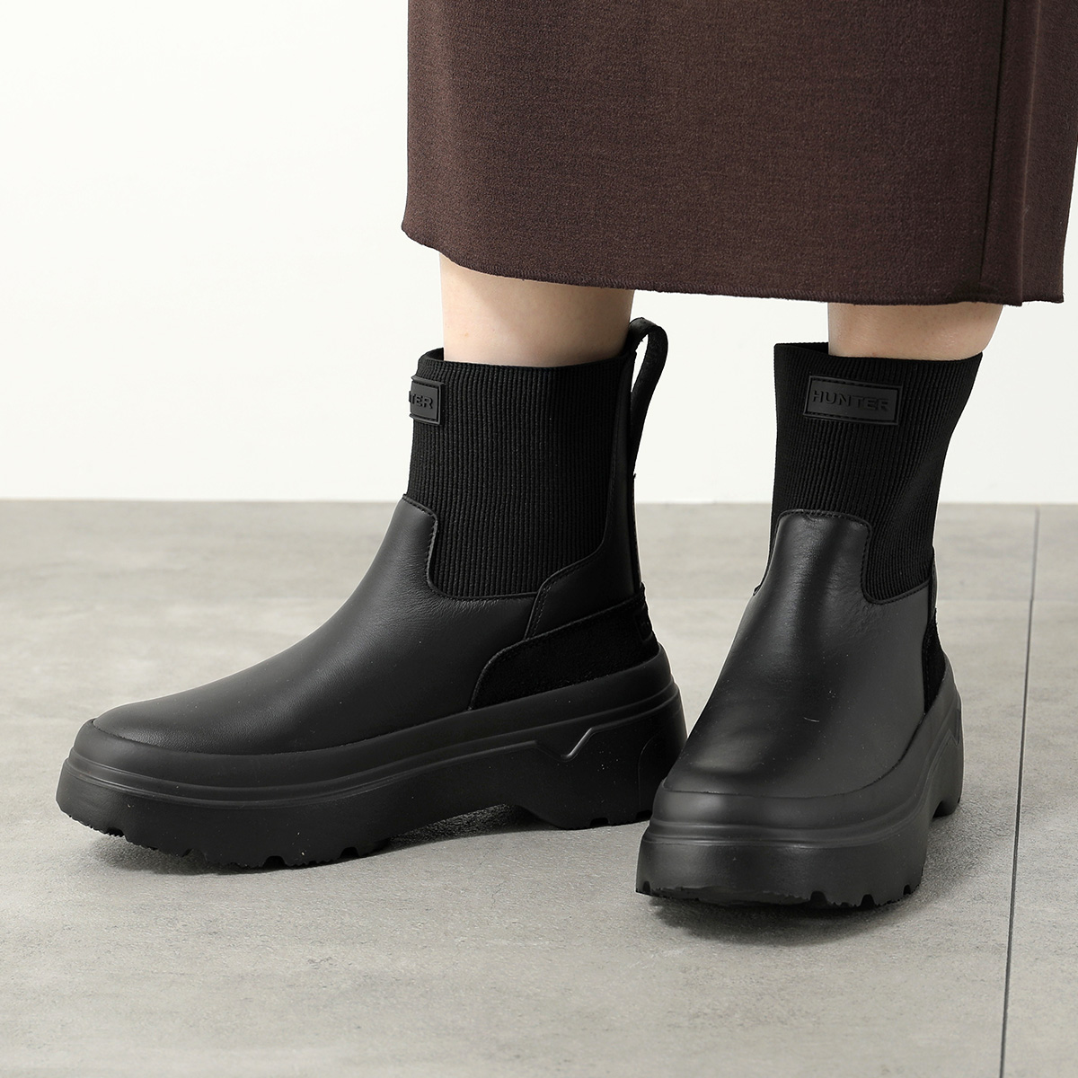 HUNTER（ハンター） レインブーツ EXPLORER CHELSEA FLATFORM