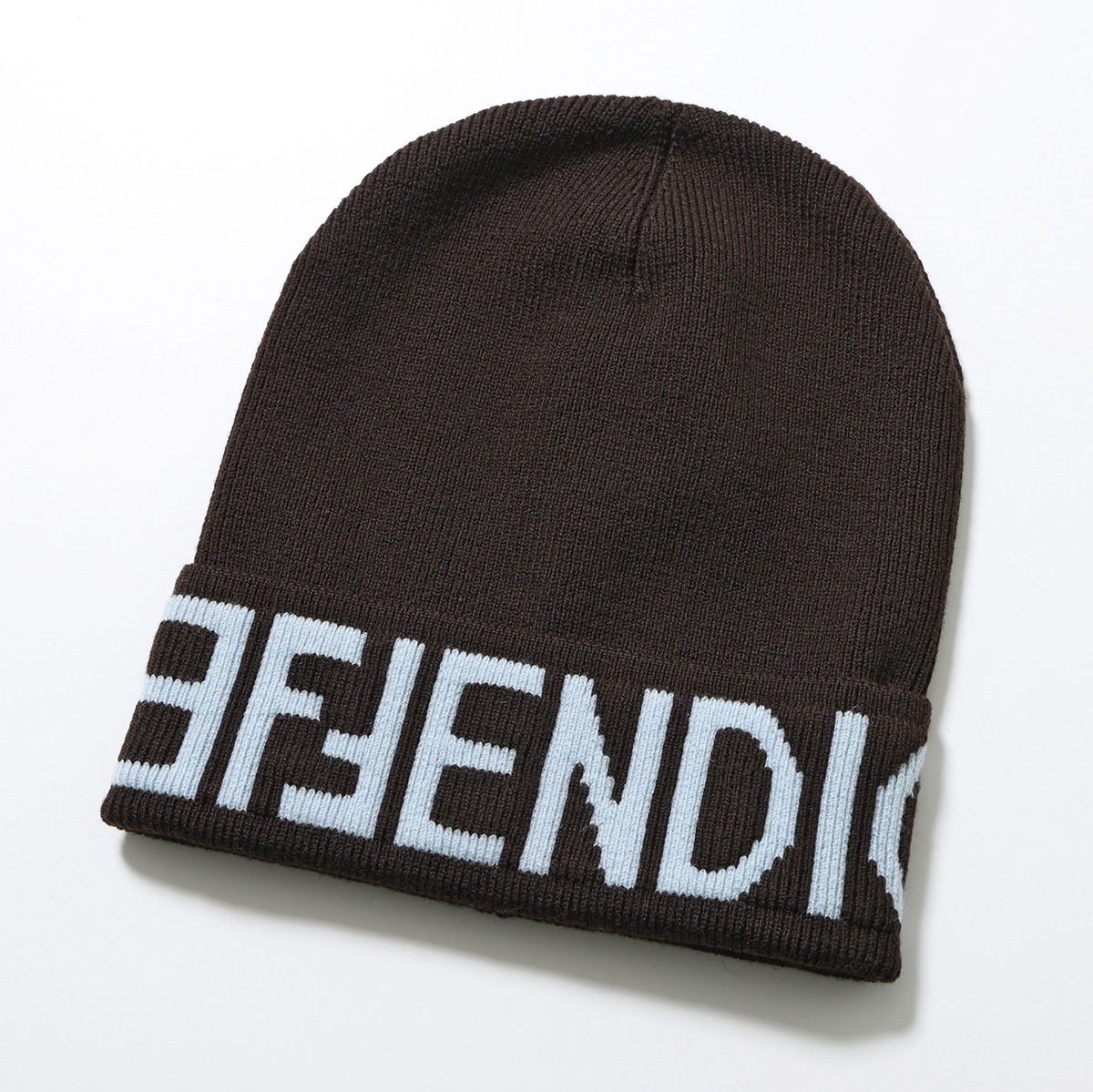 FENDI（フェンディ） ニット帽 FXQ948 AQ82 メンズ ビーニー ロゴ