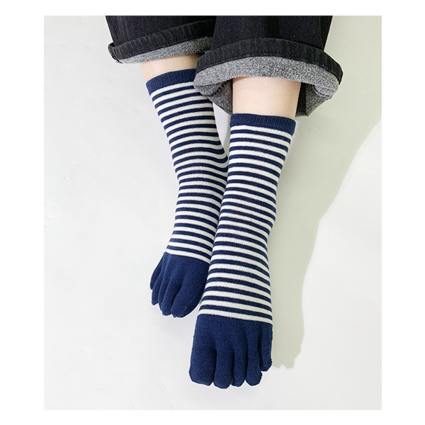 靴下 5本指 レディース セット シルク つま先 絹 クルーソックス 5足組