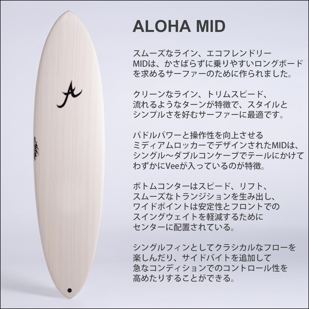 25 ALOHA SURFBOARDS アロハ サーフボード MID 7'6 EPS エポキシ