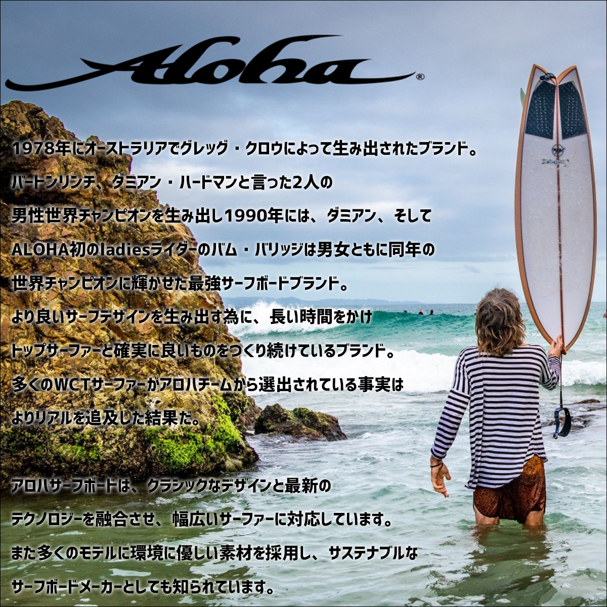 25 ALOHA SURFBOARDS アロハ サーフボード BLACK PANDA 5'6 EPS
