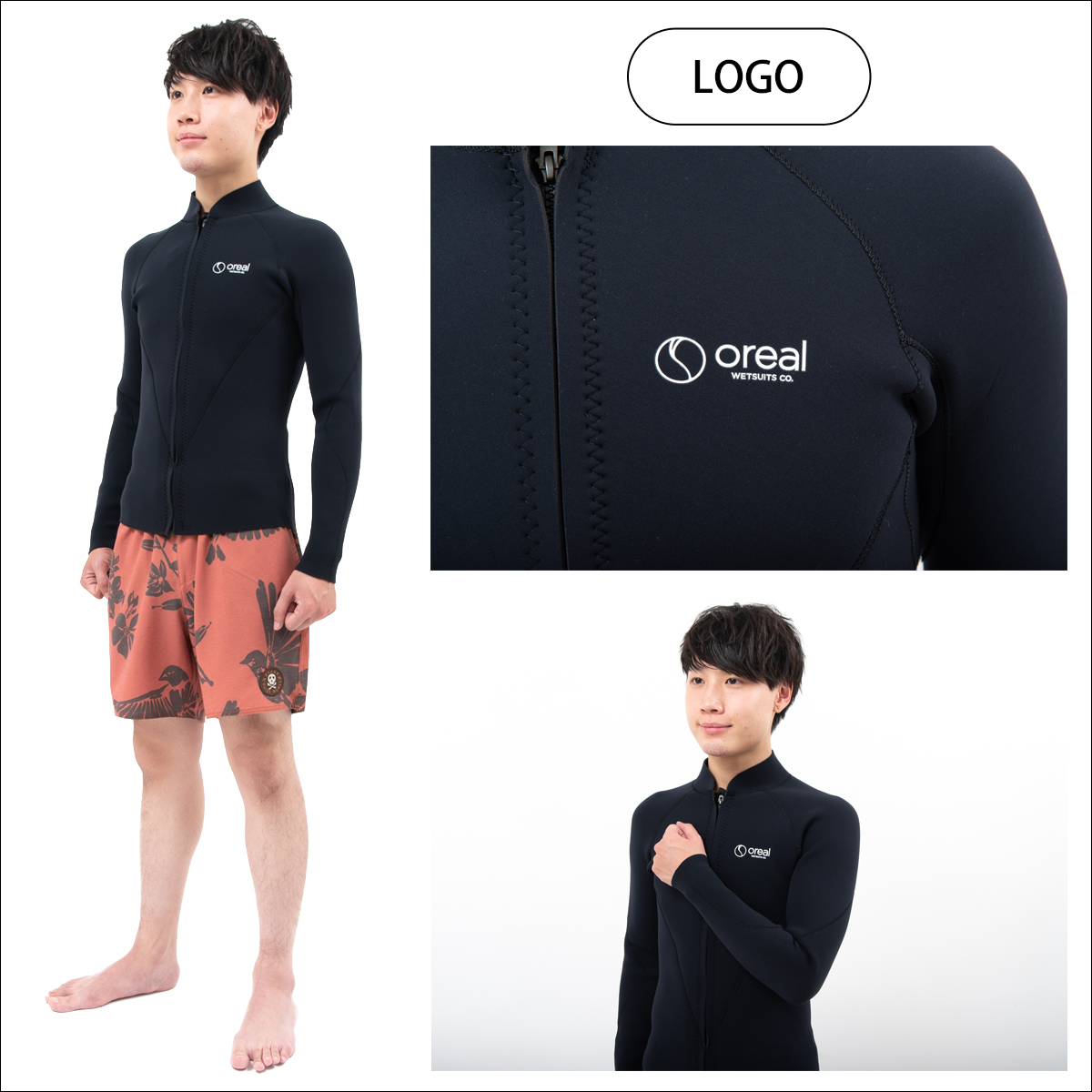 Oreal オリアル クラシック長袖タッパー サーフィン ウェットスーツ