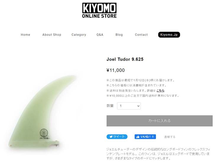 CAPTAIN FIN（キャプテンフィン） フィン JOEL TUDOR FLEX 9.625