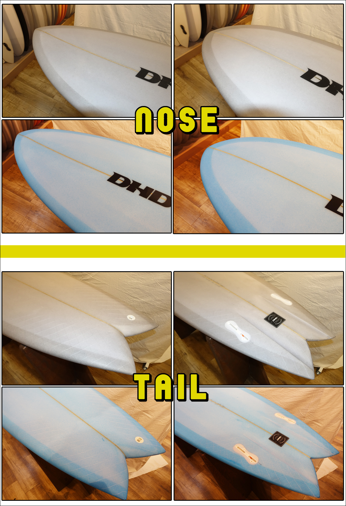 DHD MINI TWIN II ミニツインツー ミニツイン2 FCS2 PU サーフボード