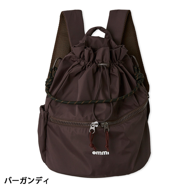 emmi エミ 撥水emmiロゴマルチバックパック 13WGB259305 2025AW 3way
