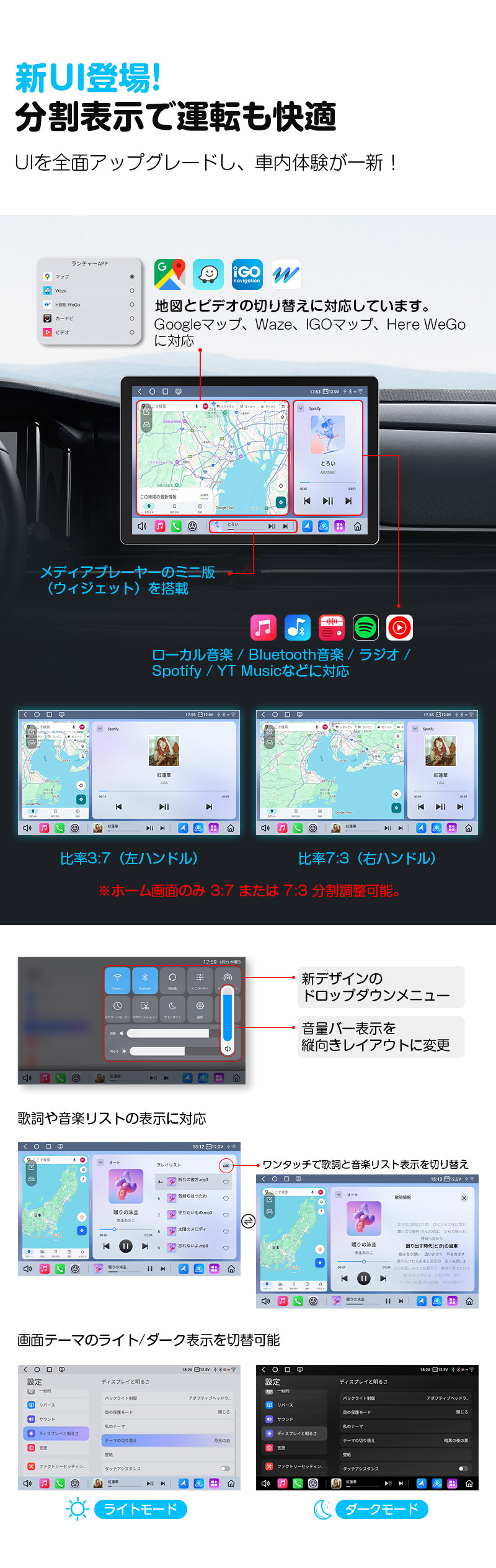 Eonon 爆買 ディスプレイオーディオ android13 11.8インチ 8+256GB