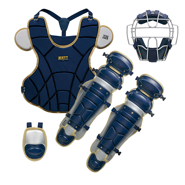 ゼット（ZETT） 野球 キャッチャー防具 4点セット 軟式 軟式野球 草