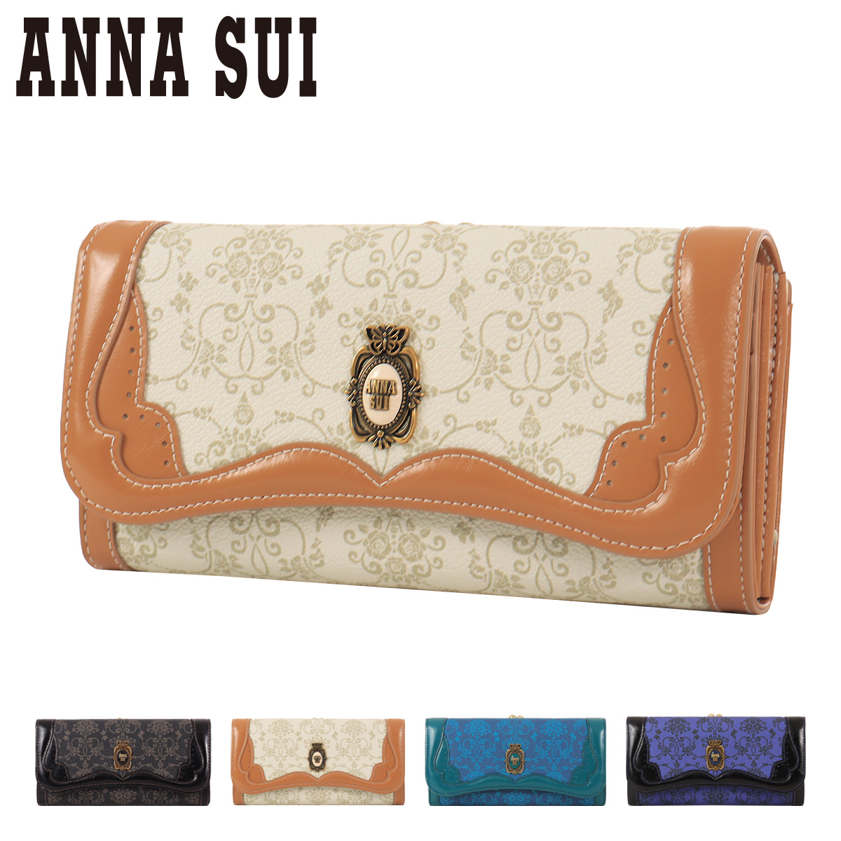 ANNA SUI（アナスイ） 長財布 がま口 レディース リーブル 317880