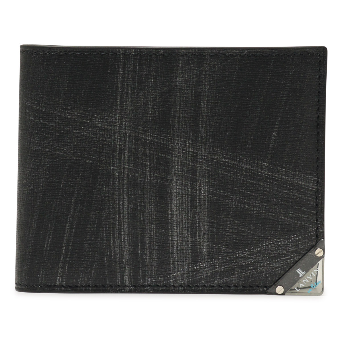 LANVIN en Bleu ランバンオンブルー 財布 二つ折り 本革 メンズ 513622