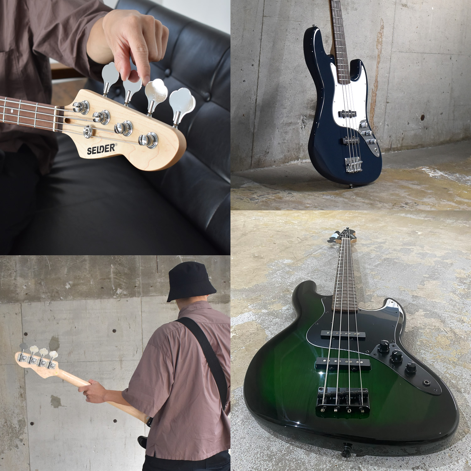 SELDER エレキベース PB-30/JB-30 VOX amPlug3セット〔セルダー 初心者