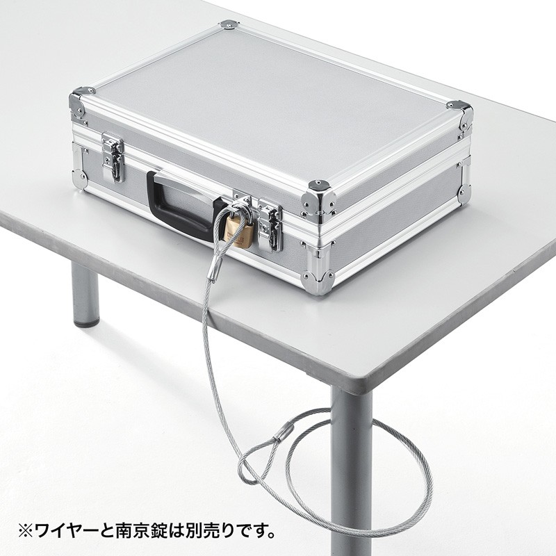 SANWA SUPPLY（サンワサプライ） アルミケース 鍵付き .錠前 南京錠