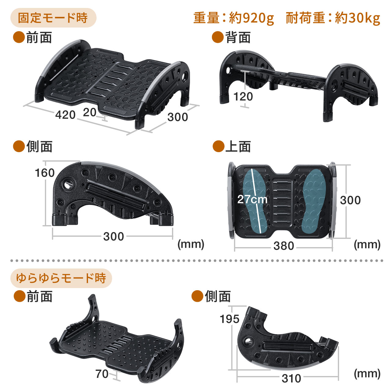 SANWA SUPPLY（サンワサプライ） フットレスト 足置き 足置き台
