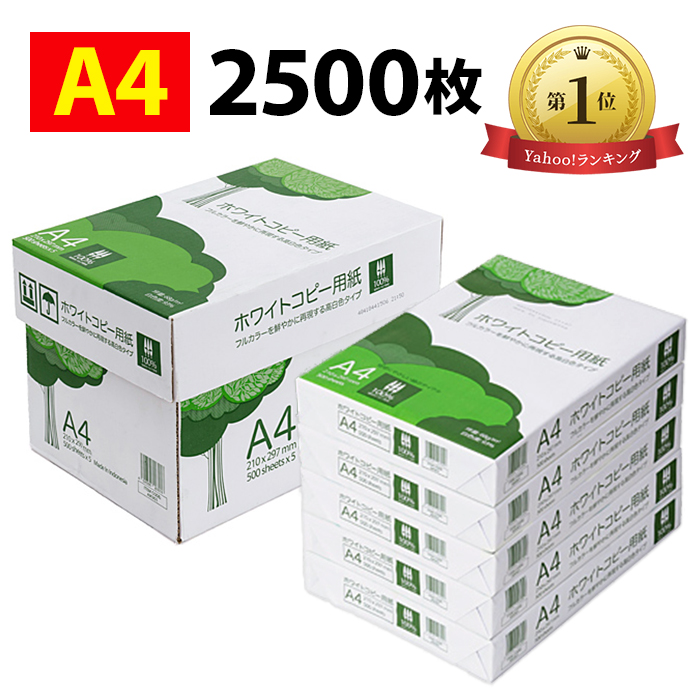SANWA SUPPLY（サンワサプライ） コピー用紙 A4 2500枚 500枚×5冊 玄関