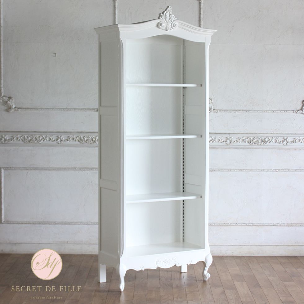 姫系 家具 キャビネット 飾り棚 シェルフ 収納 ロココ 猫脚