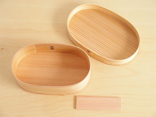 大館工芸社 曲げわっぱ 小判弁当 中 : 雑貨のお店セレクト・ペンギン