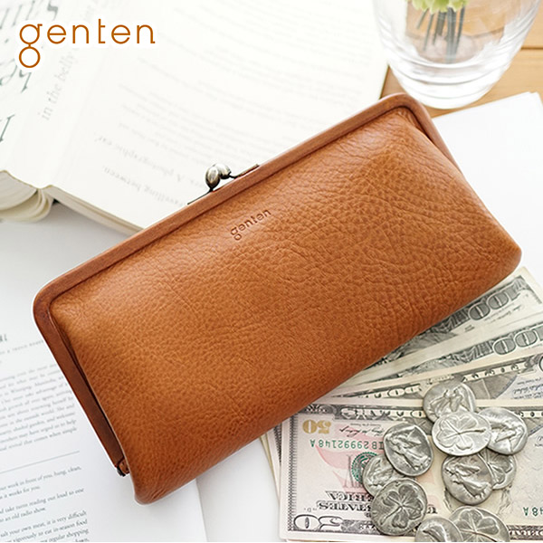 genten（ゲンテン） 3年保証＋ケアセット付 TOSCA トスカ がま口長財布