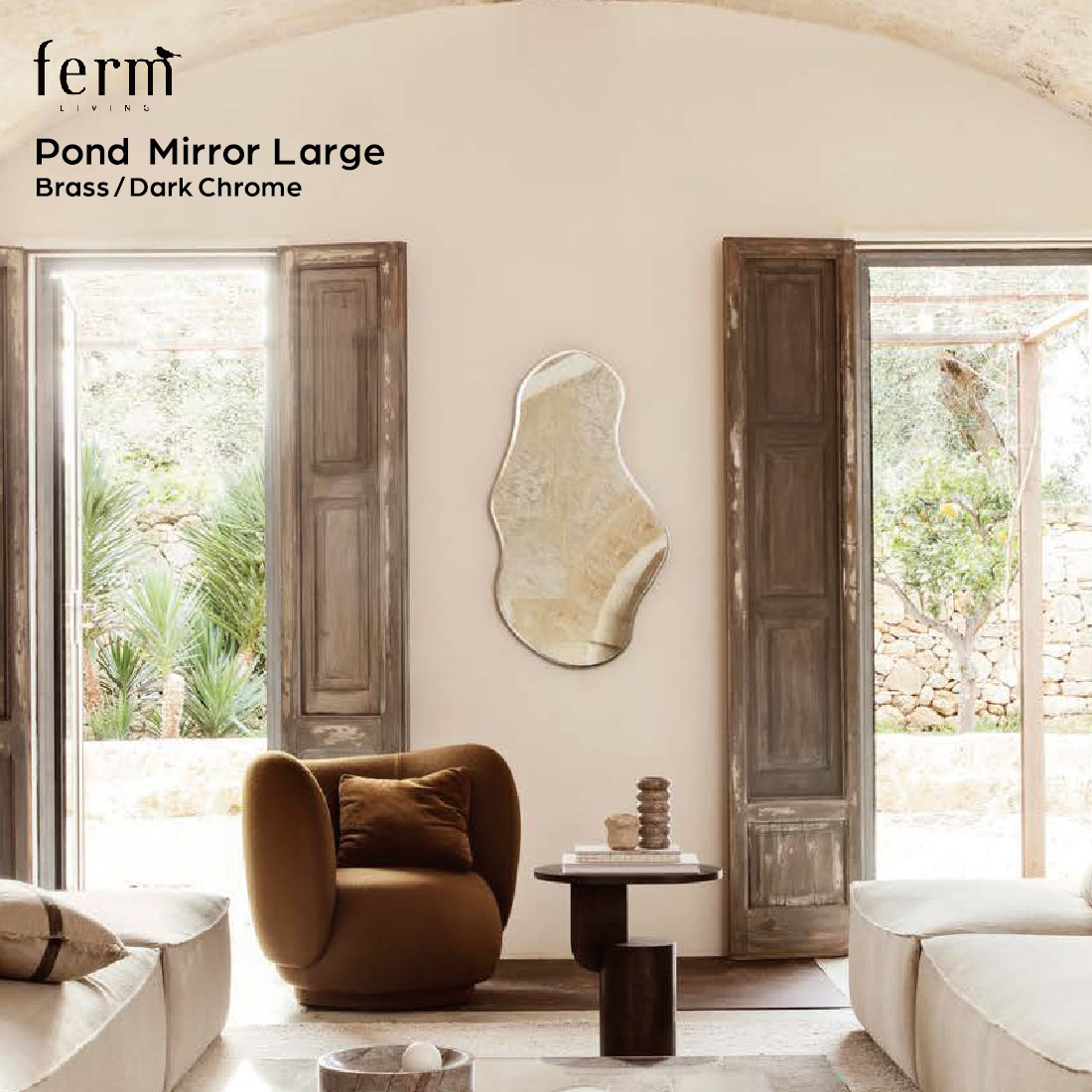 日本正規販売品】ferm LIVING ファームリビング Pond Mirror ポンド