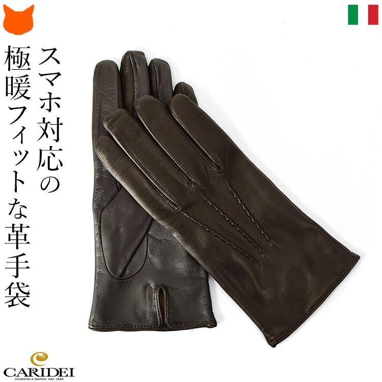 CARIDEI（カリデイ） イタリア製 手袋 スマホ対応 メンズ イタリア