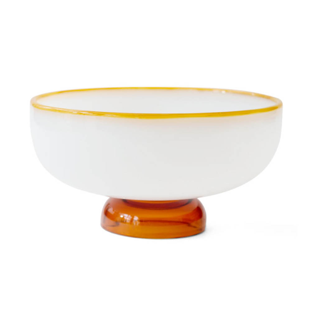 amabro（アマブロ） SNOW BOWL デザート皿 ガラス 皿 アイスクリーム