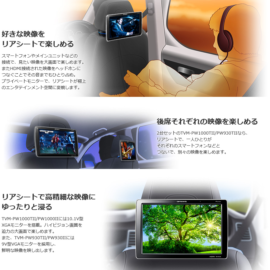 カロッツェリア TVM-PW930II pioneer パイオニア carrozzeria 9V型
