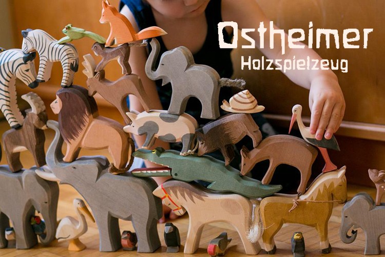 Ostheimer オストハイマー 木製 フィギュア 家族 パパ ママ オブジェ