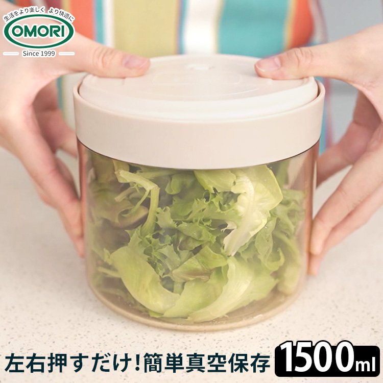 簡単手動 真空 保存容器 ノアボックス 1500ml NoaBox : SmartKitchen