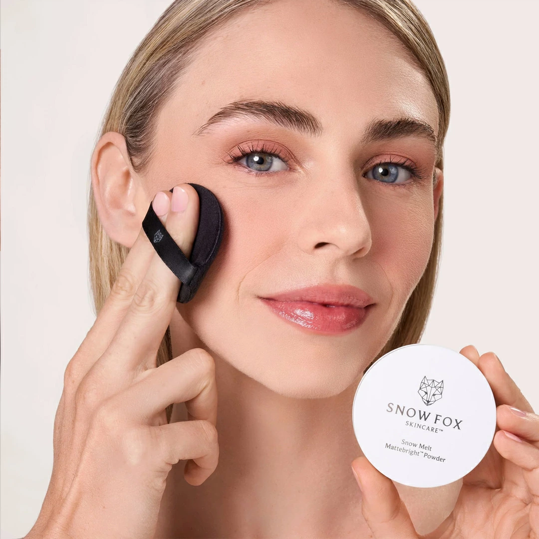 SNOW FOX SKINCARE 美容液パウダーブラシセット マットブライト