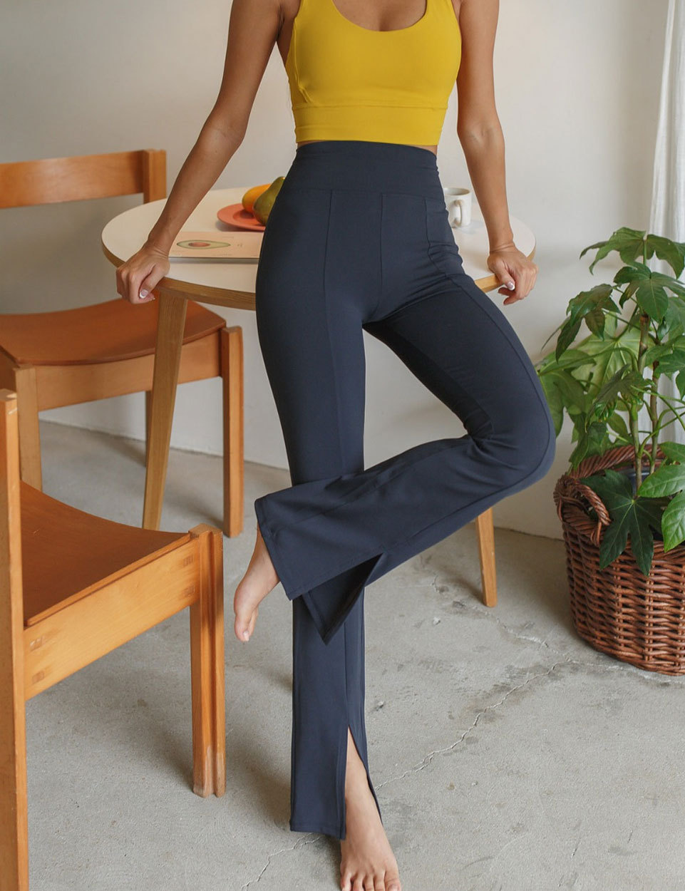 ヨガパンツ フレアレギンス ヨガ 着圧 ハイウエスト 美脚 美尻 ロング