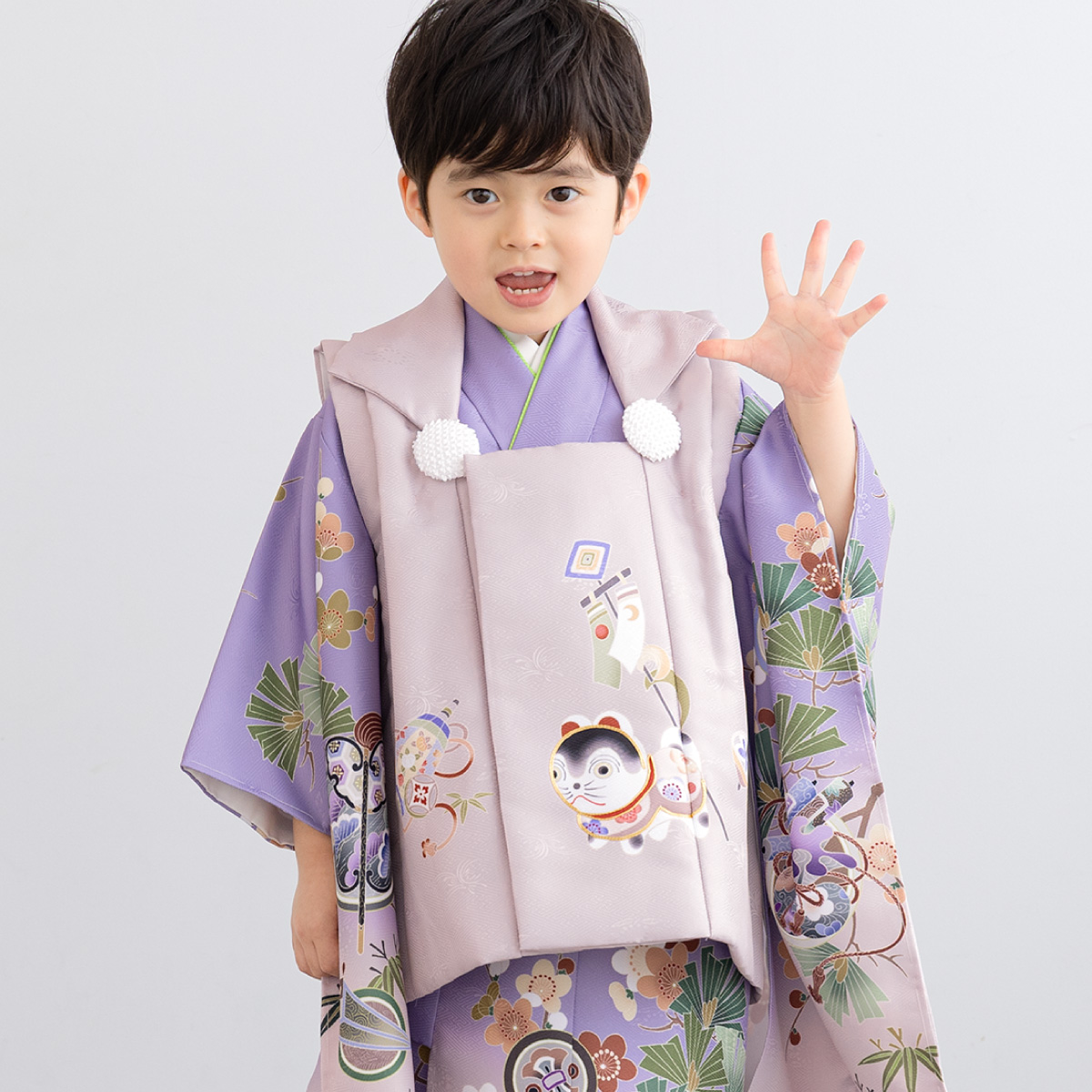 SOUBIEN（創美苑） 七五三 着物 被布コート セット 3歳 男の子 2025